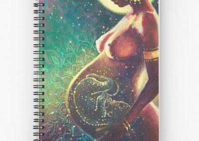 the mother art board spiral notebook