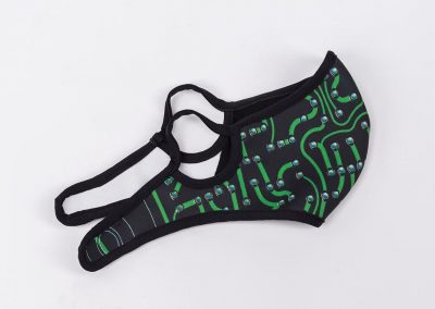 side view - PCB Computer Fashion Washable Face Mask