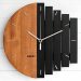 Industrial Wall Clock, Unique Wall Clock, Home Gift Clock, Unusual Wall Clock, Component Clock, Wood Clock, Abstract Style, Industrial Decor