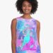 Trippy Buddha – Contrast Tank - front view